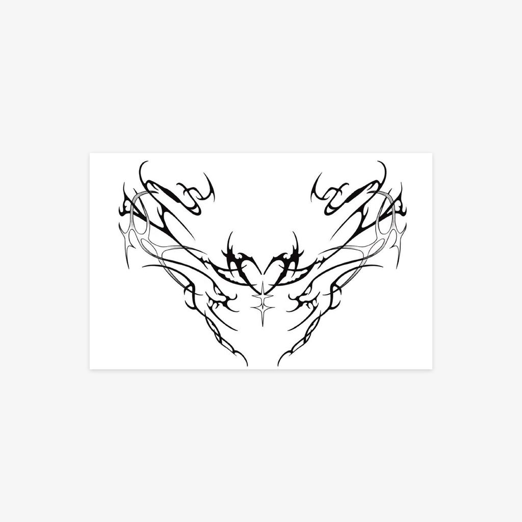 Tattoo Stickers Are Domineering, Personalized, Niche Love, Thorn Lines, Tattoo Stickers Are Waterproof And Durable.