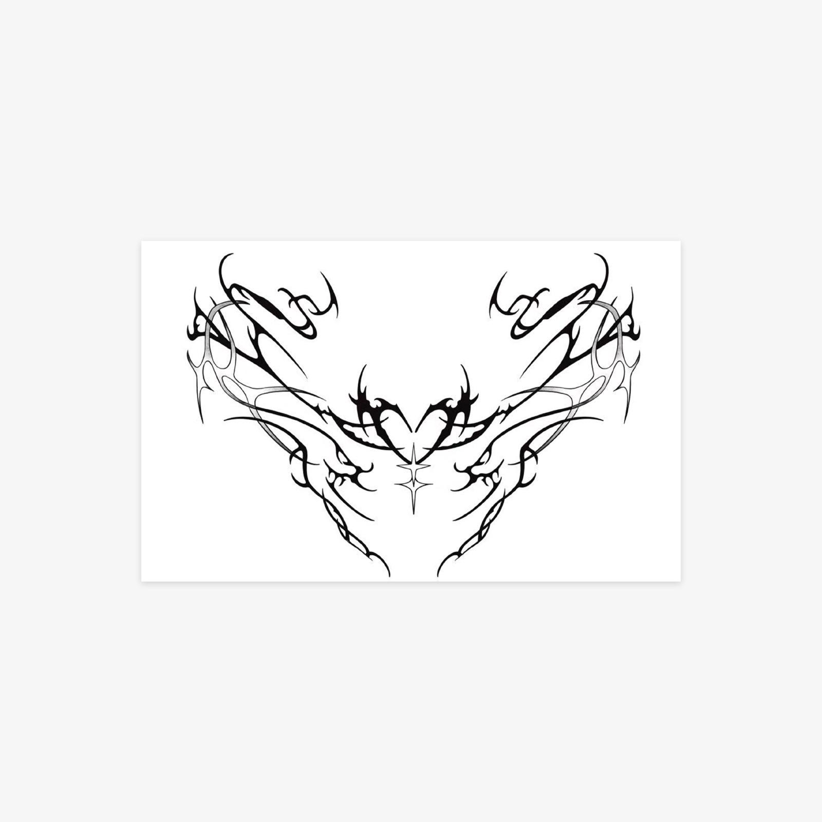 

Tattoo Stickers Are Domineering, Personalized, Niche Love, Thorn Lines, Tattoo Stickers Are Waterproof And Durable. 19*12