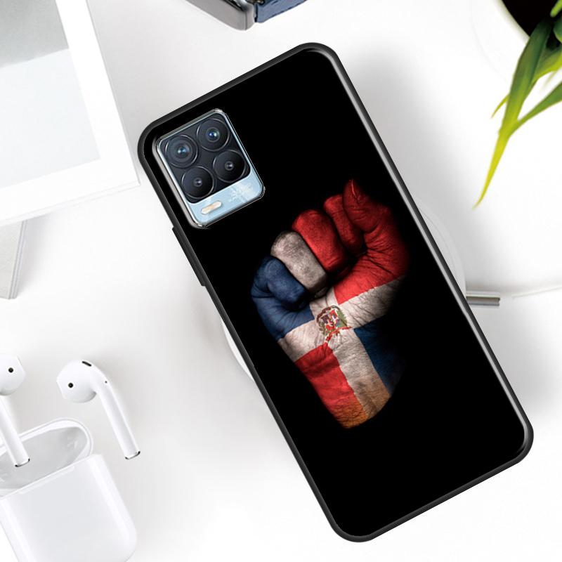 Dominican Republic Flag Case For Realme 15 12 11 13 14 Pro Plus C65 C67 C61 C53 C55 C51 C25 C63 C71 C75 GT6 GT7 Pro