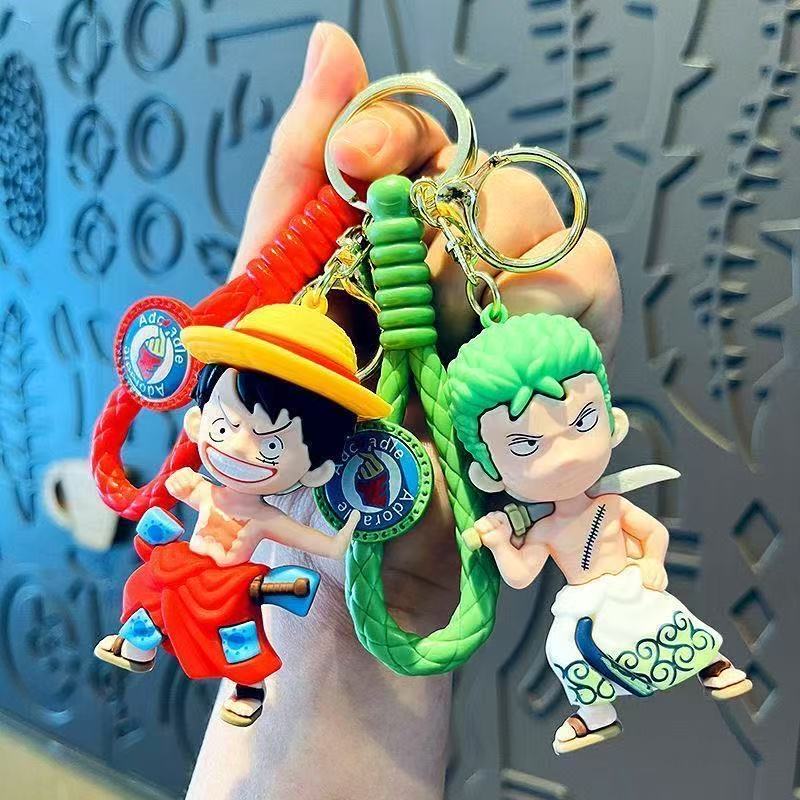 One Piece Luffy Car Backpack Keychain Anime Peripheral Woven Keychain Decoration Birthday Festival Gifts For Boys And Girls