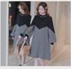 Spring Maternity Velvet Skirt & Top Set: Stylish, Warm, Concealed Pregnancy Wear for Autumn/Winter