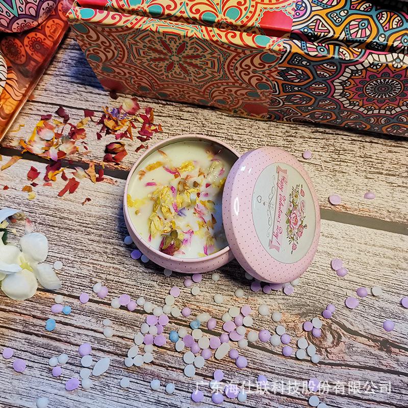 Soy Wax Aromatherapy Candle - Dried Flower, Romantic Bedroom & Festival Atmosphere