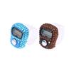 Portable 7 Colors Rhinestone Finger Counter Sparkling Design Counting Tool for Prayers Fitness and Learning Tasks
