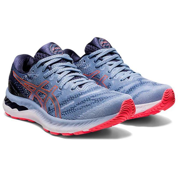 Asics Gel Nimbus 23 Mist Blazing Coral Damesko Blå 1012A885-412
