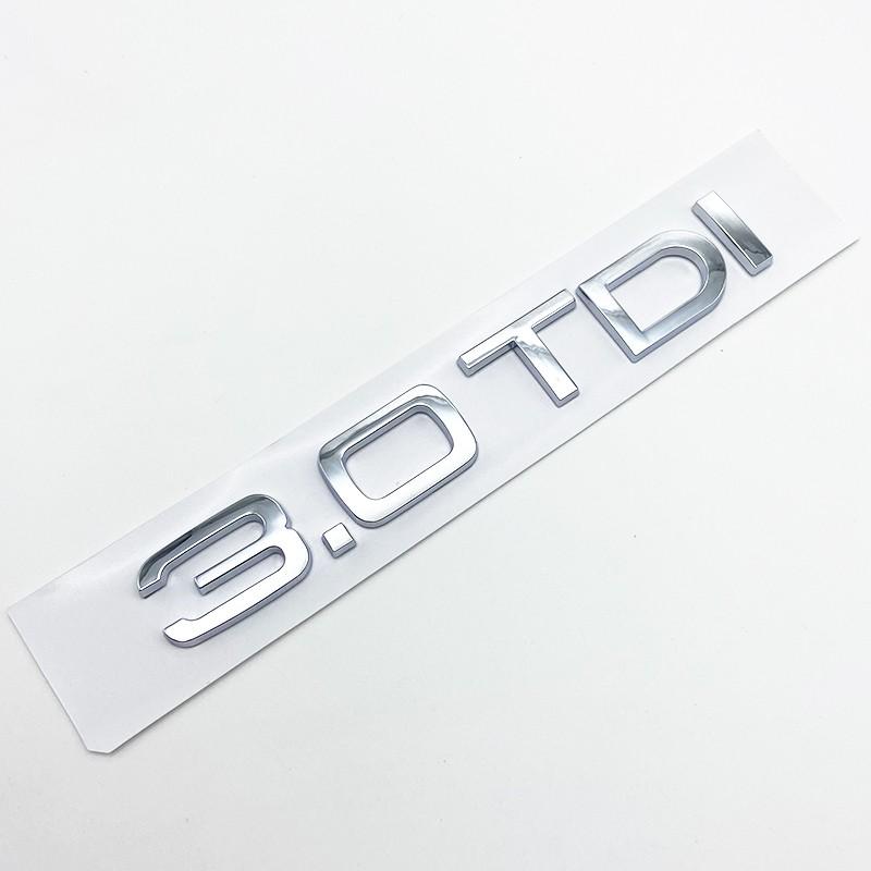 3D ABS Letters 2.0TDI 2.5TDI 3.0TDI 35TDI 40TDI 45TDI 50TDI Emblem for Audi A1 A3 A4 A5 A6 A7 A8 Q2 Q3 Q5 Q7 Car Trunk Sticker