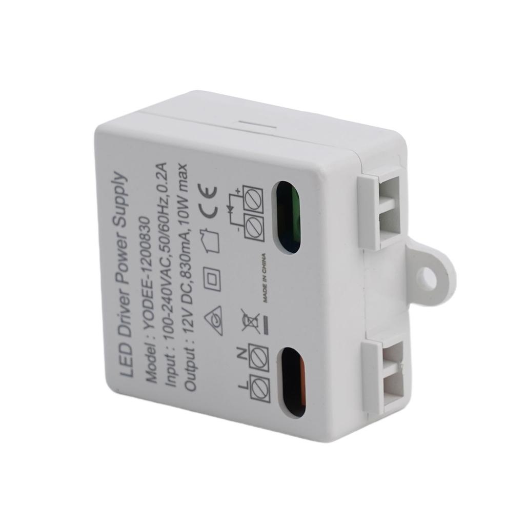 1pc LED Driver Power Supply With Short Circuit Protection For 12V LED Strip Lights Doorbells Electrical Equipment Supplies
