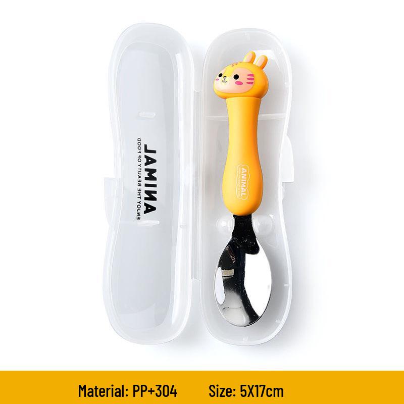Children s 304 Stainless Steel Fork and Spoon Set - Popular Celebrity Design