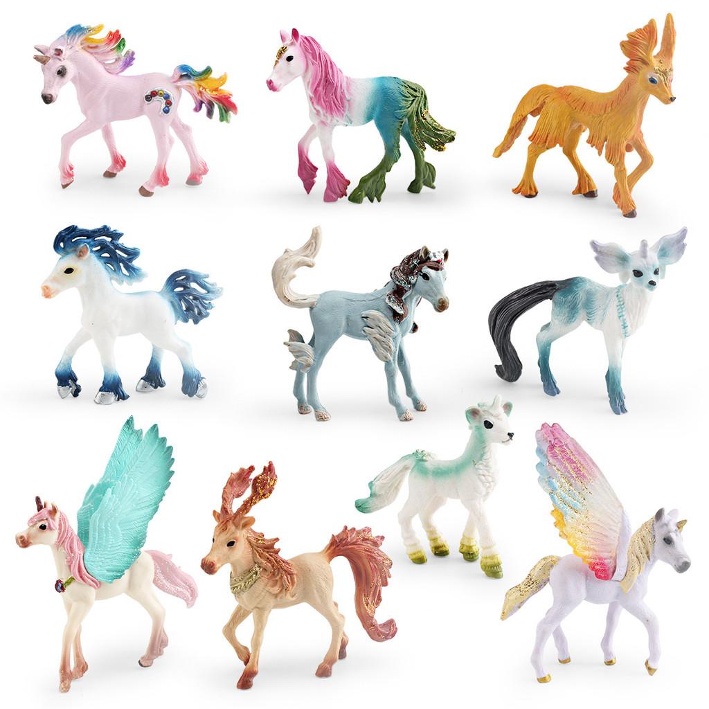 Fantasy Pegasus Pvc Model Kids Animal Figurine For Playroom Decor