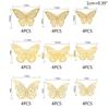 F26C 36 Pcs Hollow 3D Three-dimensional for Butterfly Wall Sticker Elegant Paper Wall Decal Artistic Stickers Home Wall Decor