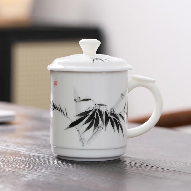 Su s Ceramic Hand-painted Bamboo Joint Office Mug