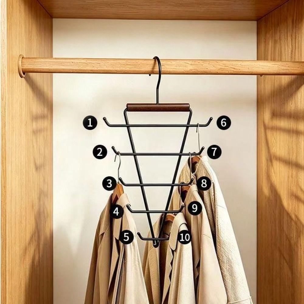 Wall Mounted V Shaped Hanger Rotatable Hat Rack New Double Sided Hanger