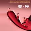 Female Sucking Tongue Licking Dildo Vibrator Clitoris Nipple G-spot Pussy Stimulator Vagina Anal Masturbator Sex Toys Silicone Telescopic Massager