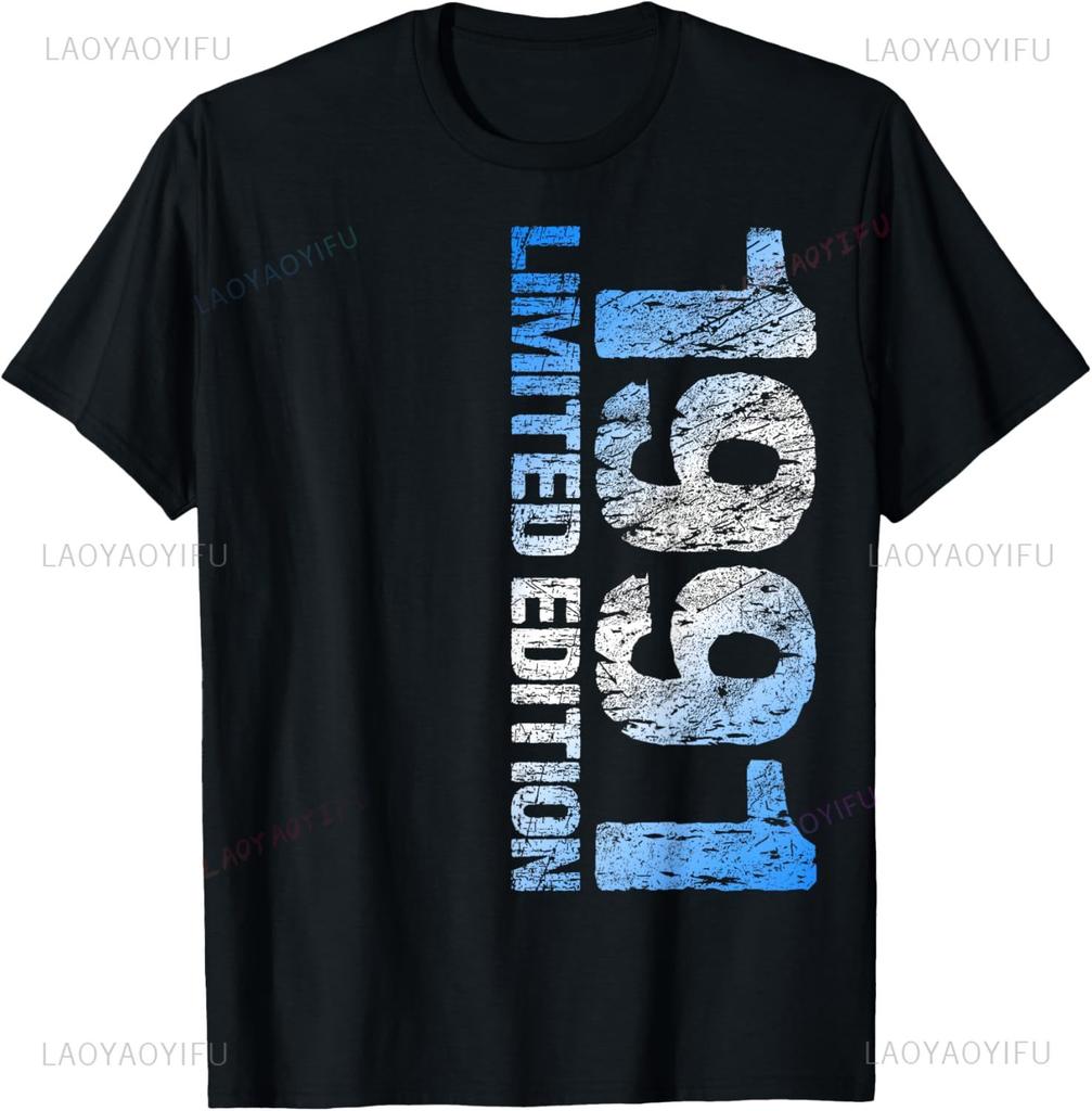 Vintage Limited Edition 35th Birthday Gifts Men Women 35 Years Old 1991 TShirt Cotton Graphic T Shirts Short Sleeve Camiseta