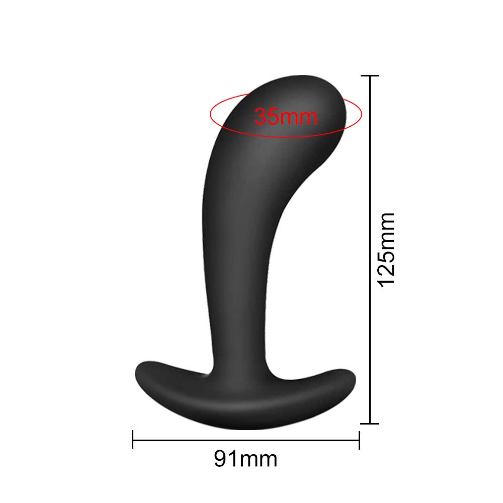 M/L Safe Silicone Anal Butt Plugs Wireless Remote Control Anal Plug Vibrators G-spot Stimulator for Beginners Erotic Toys 18+