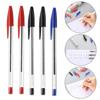 5Pcs Ballpoint Pens Long Lasting Smooth 1.0 Mm Ballpoint Pen Black Red Blue Pens Student Stationery School Office Accessories