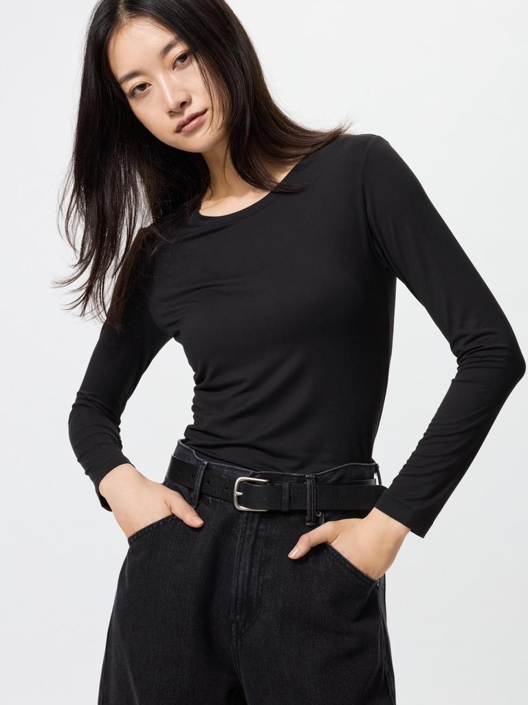 Uniqlo Japan Air RhyThm Uv CuT Crew Neck T Long Sleeve