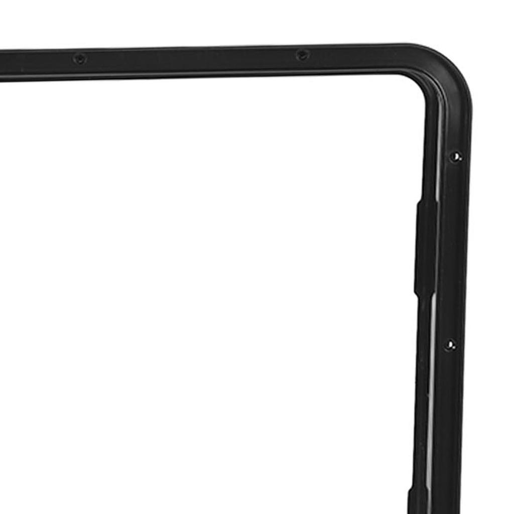 RV Baggage Door with Double Lock and Key Square Rounded Corner Access Storage Door for Camper Motorhome Black