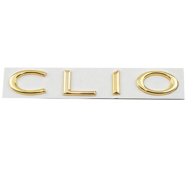 Car 3D Metal Rear Trunk Boot Letters Logo Badge Emblem Decals Sticker For R/enault Clio 2 3 4 5 6 Sport Styling Accessories