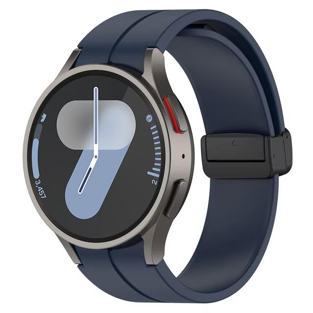 Band for Samsung Watch 6 strap 7/4/5/5 Pro/4 6 classic 44mm 40mm No Gaps Magnetic belt Silicone bracelet correa Galaxy Watch 7