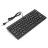 USB Wired Keyboard Portable 78 Keys Mini Desktop Laptop Keyboard for Home OfficeBlack
