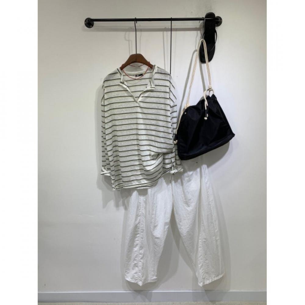C S In The Room Chida buSrak Stud Cut Wide pantS 3Color