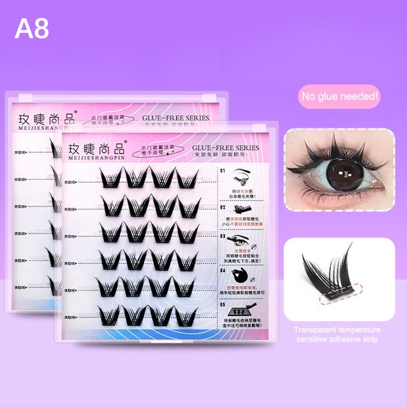 

Многостилевые Натуральные Пучковые Наращивания Ресниц Без Клея, Накладные Пучковые Объемные Ресницы, Макияж, Наращивание, Накладные Ресницы, Косплей