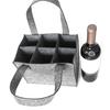 1 X Wine/beer Bag Felt 6-Grids Beer Wine Protective Handbag Storage Bag Carrier