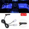 Car Neon Light Foot Light LED Interior Decoration Backlight Cigarette Lighter USB Atmosphere Lamp Auto Decorative Accessories