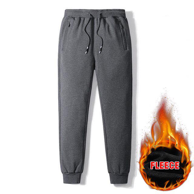 

Зимние мужские флисовые теплые повседневные брюки в классическом стиле, утепленные брюки для бега, спортивные штаны, мужской бренд XXL темно-серого