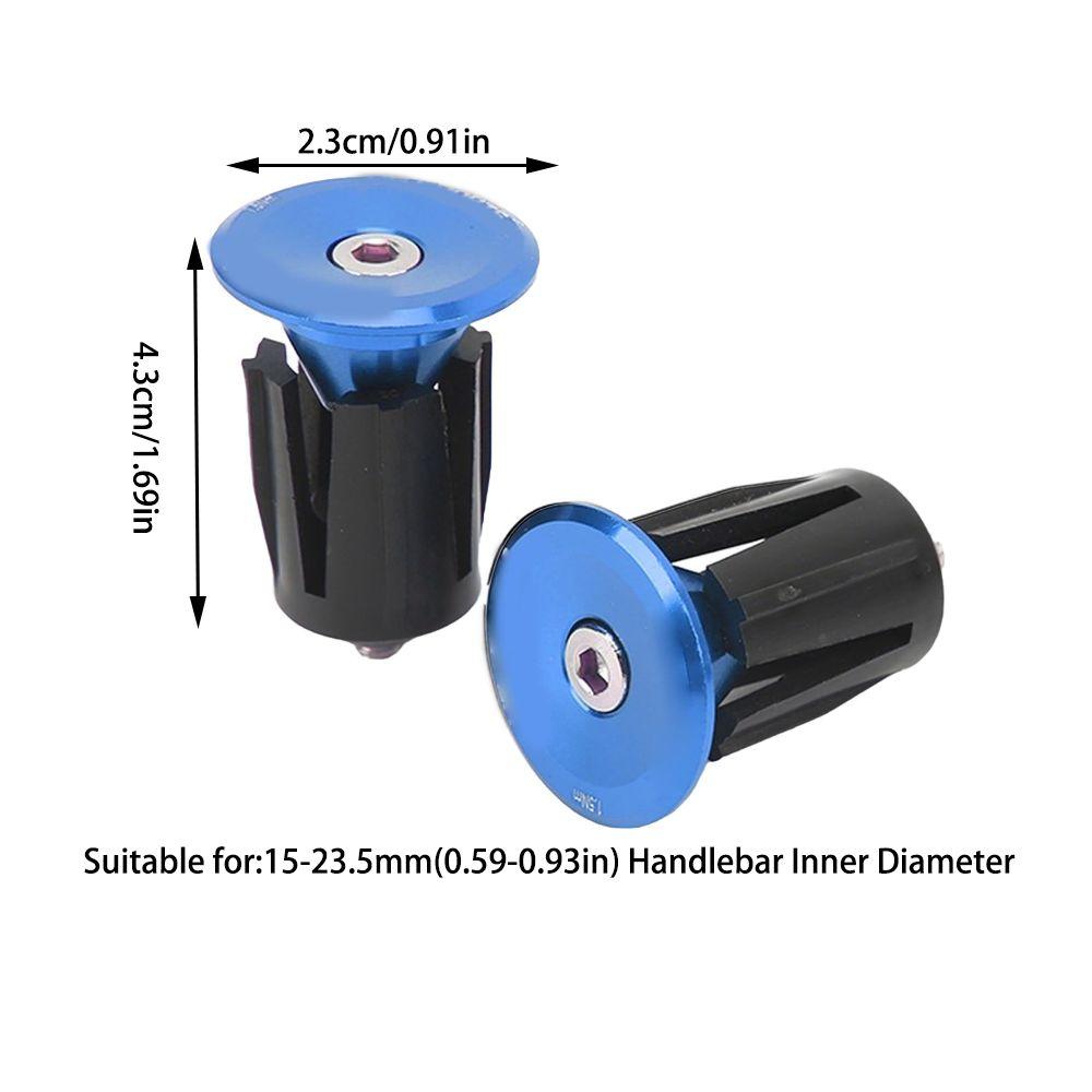 2 Pair Light Weight Handlebar Plug Aluminium Plastic Handlebar End Caps  Bike Maintenance