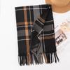 Plaid Scarf Women's Winter High-end Sense New Autumn and Winter Thickened Versatile Atmosphere Warm Scarf