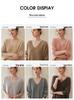 Women's 100% Cashmere Round Neck Long Knit Dress - Thickened Loose Fit for Autumn/Winter, Over-the-Knee Style.