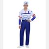 Jojos Bizarre Adventure Jonathan Joestar Cosplay Costume With Printed Fabric For Halloween Party