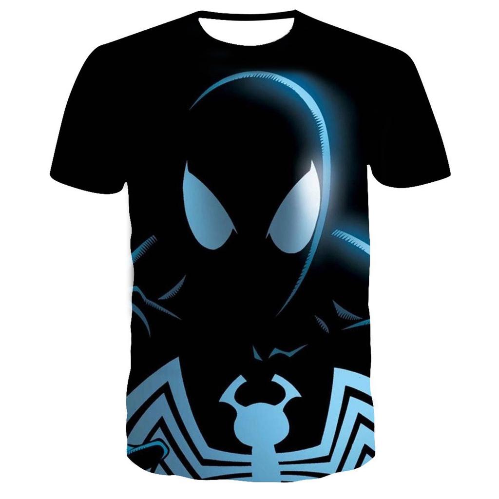 Quick Drying Breathable Venom Themed Printed Summer Men's T-Shirt Short Sleeved Round Neck Comfortable Sports Tshirt Tops