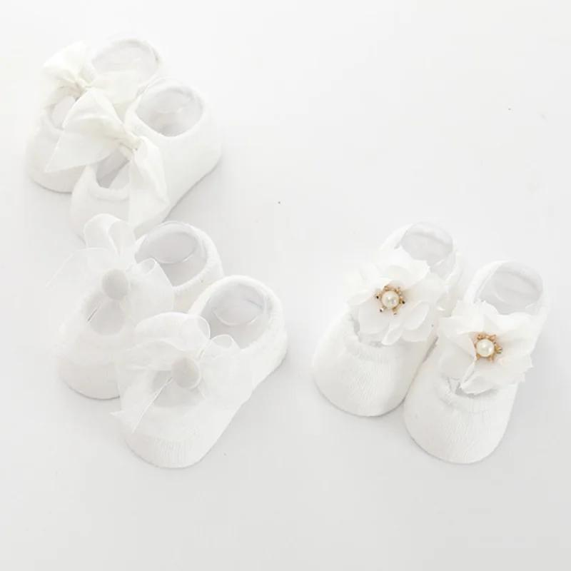 

3 пары/лот Новые детские носки Кружево Цветок Бант Носки для девочек