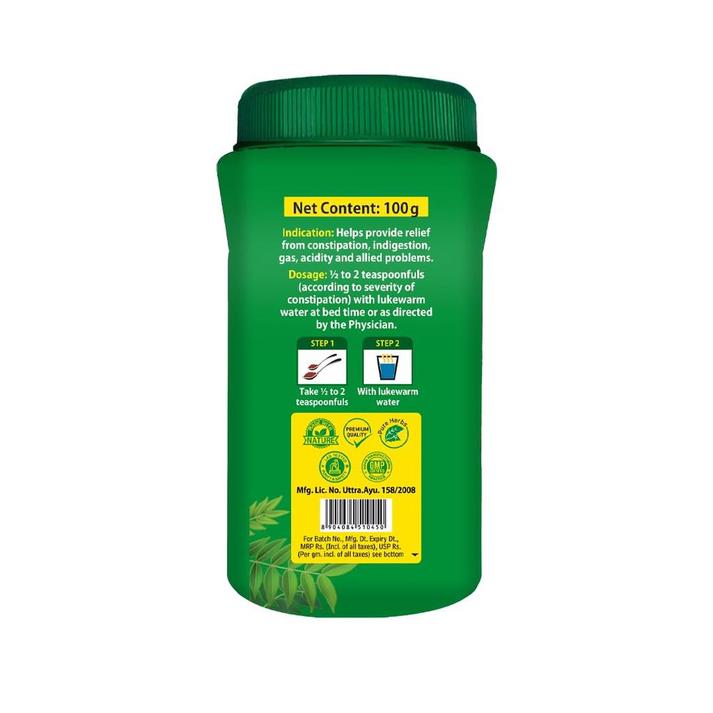 Baidyanath Kabz Har Ayurvedic Powder 100g Pack Of 1 | Natural Digestive Support For Constipation, Gas & Indigestion