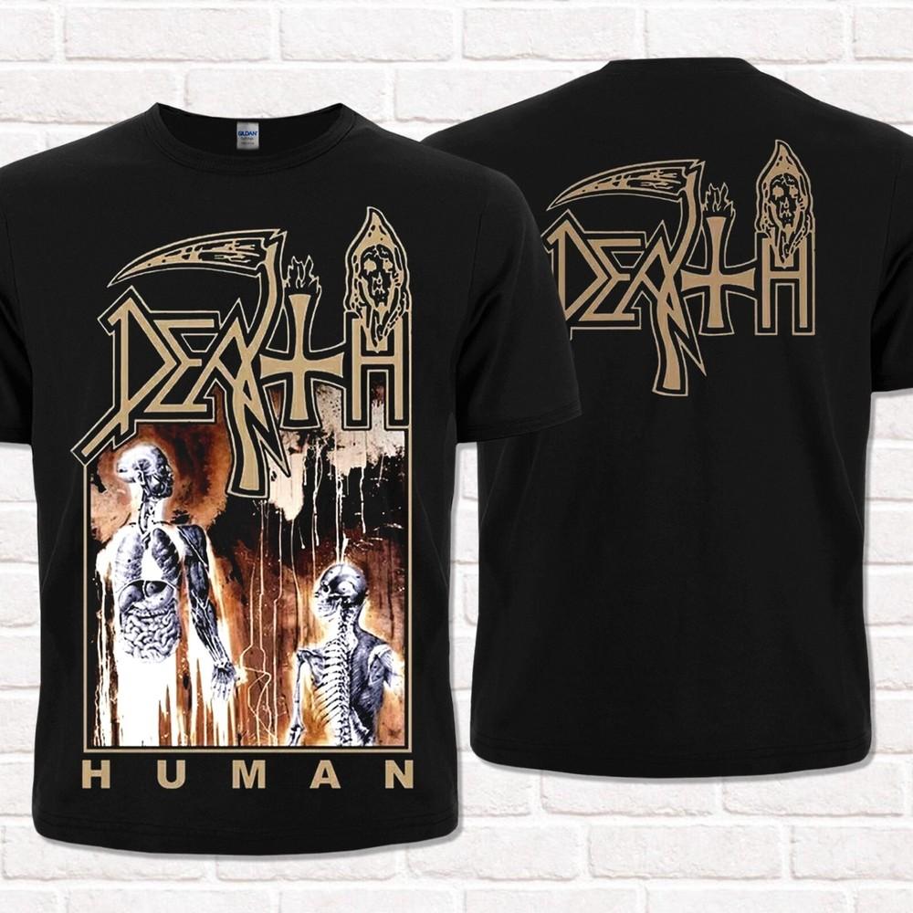Death Human (1991) Black T-Shirt. Technical Progressive Death Metal.