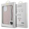 Guess Guhcp15Lhc4Sep Iphone 15 Pro 6.1Rosa/Pink Custodia Rigida Cordoncino a Tracolla Stampa 4G