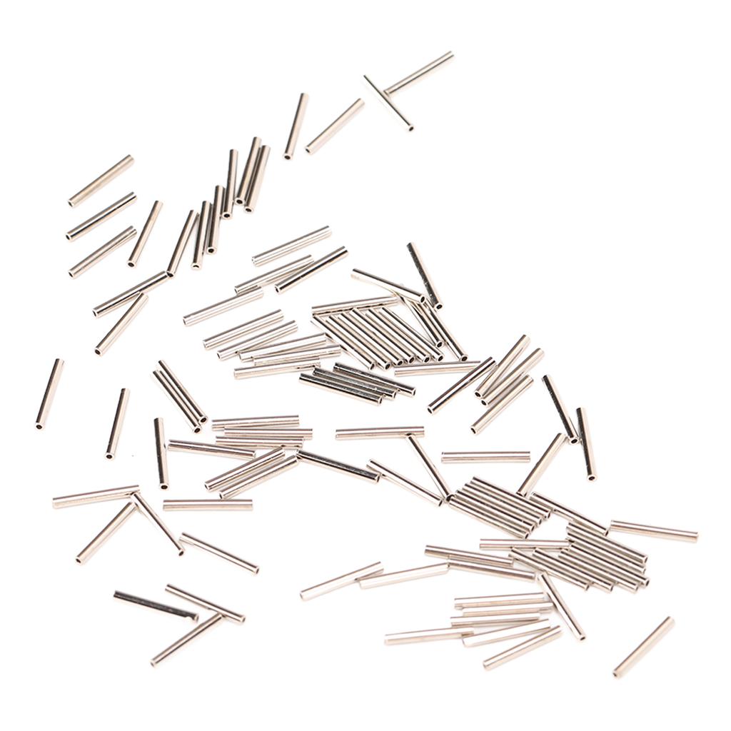 100 ks Sada krimpovacích objímek s jednou trubičkou Nerezové krimpovací konektory odolné proti korozi