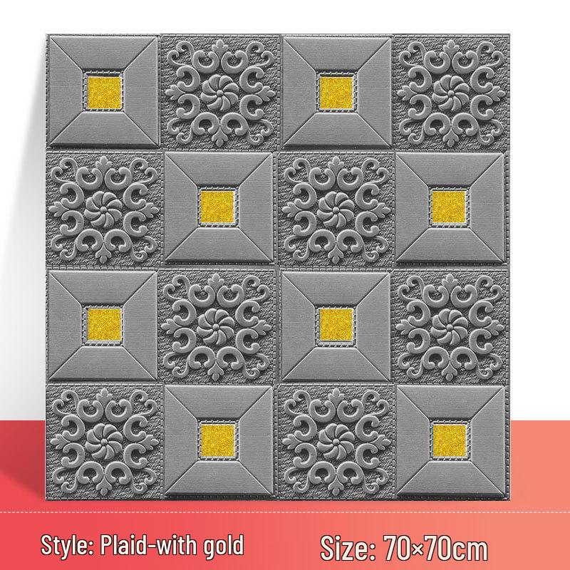 3D Waterproof Self-Adhesive Bedroom Wallpaper for Home Decoration