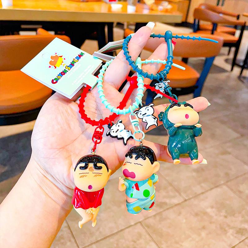 Adorable Pvc Cartoon Crayon Shin-chan Keychain For Kids Birthday Gifts