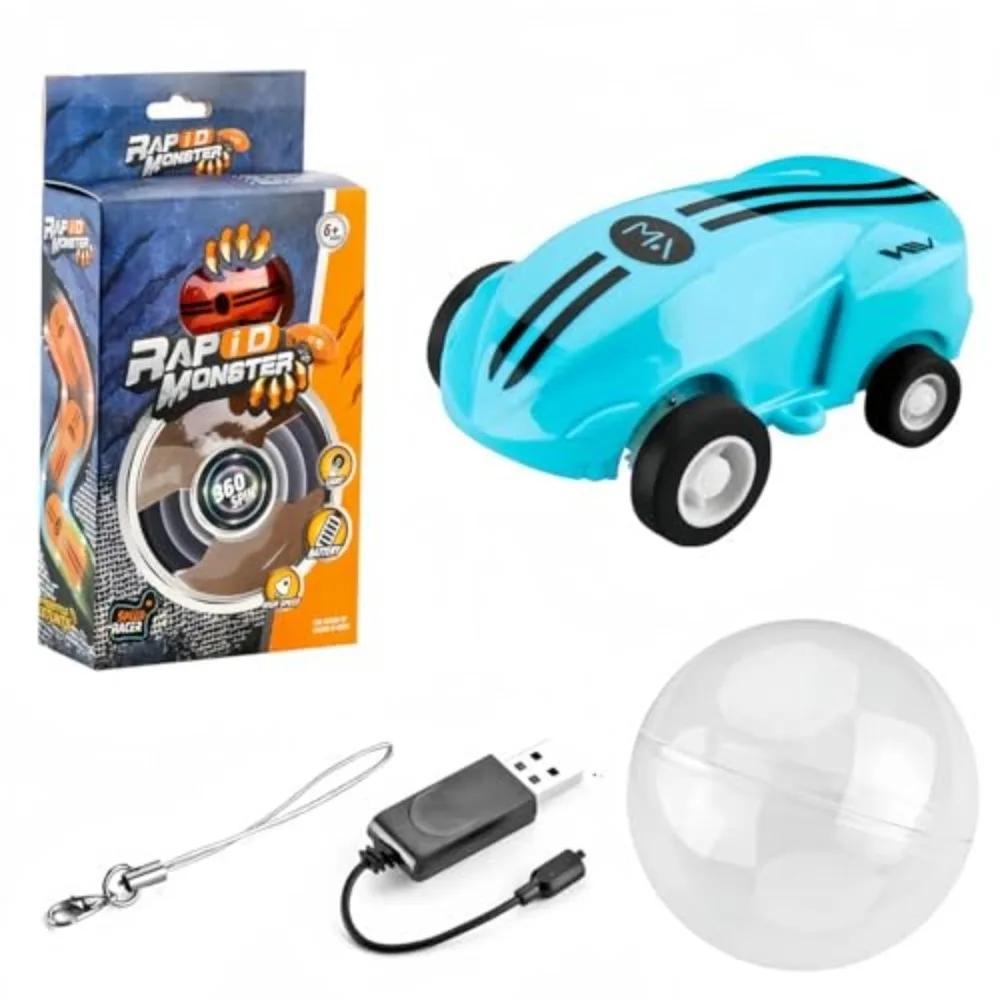 Mini Racing High Speed Car With Ball Flash Spin Racer 360 Stunt Rotation Flip Racers With Light Vehicle Model Kids Toys Boy Gift
