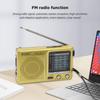 Plastic Emergency Weather Radio Full Band Portable Weather Radio SW AM FM Handheld Mini Radio Battery Powered for Indoor Outdoor