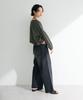 Green Parks Gray Pullover Sweater with Drawstring Hem and Long Sleeves Women's