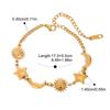 18K Gold Color Star Moon Bracelet Stainless Steel Stackable Bracelet  Summer Fashion