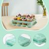 Cupcake Carrier,Cupcake Holder Two Tier Stand Storage Box Cake Container Rectangle for Kitchen Xmas