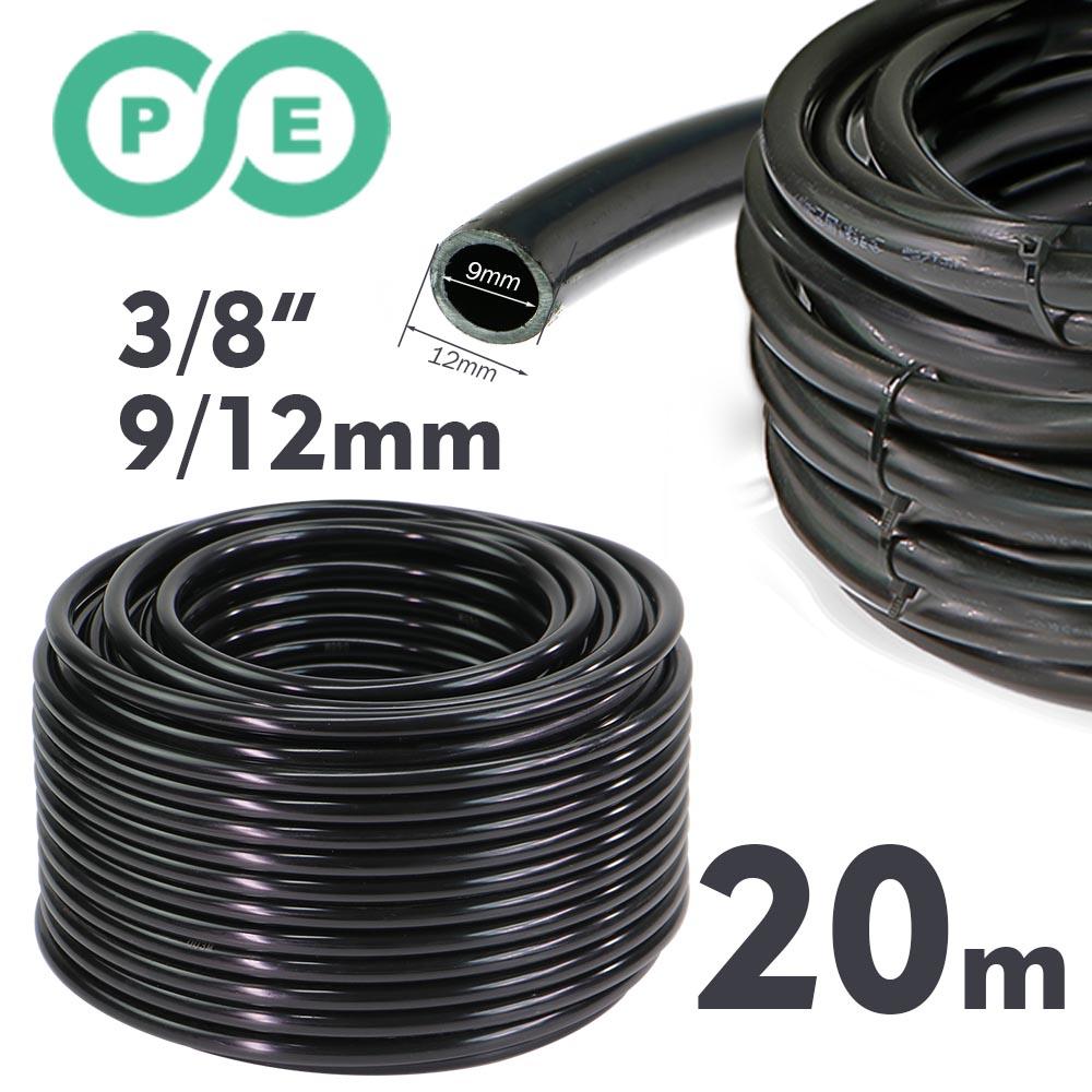 3/8" 9/12mm Misting Cooling System 360° Bend 0.6mm Nozzles Atomizer Sprayers PE Tubing 80 Mesh Filter Garden Irrigation Watering