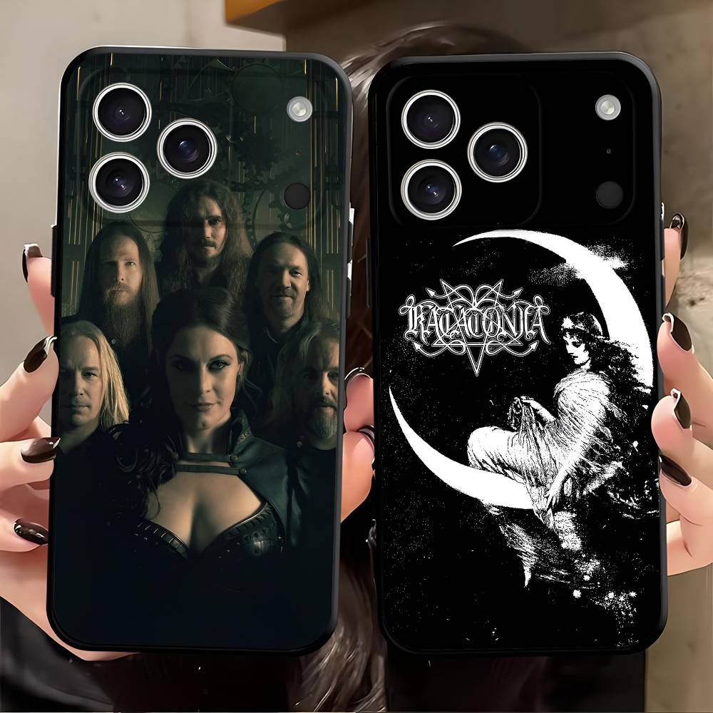 Band n-Nightwish-h For iPhone 17 Air 16 15 14 13 12 11 Pro Black Soft Cover Phone Case