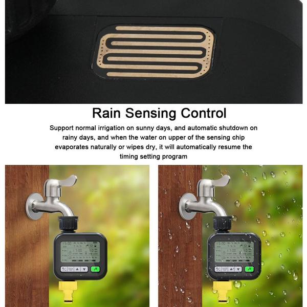 Gartenbewässerungstimer Automatisches Bewässerungsgerät Garten Regensensorsteuerung Intelligenter Bewässerungssystem-Controller