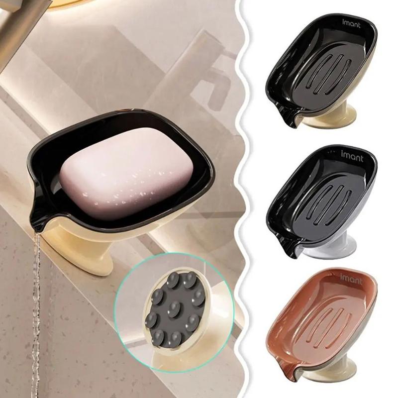 Przyssawka Mydelniczka Z Odpływem Wody Bez Wiercenia Uchwyt Na Mydło Gospodarstwo Domowe Lekki Luksusowy Pojemnik Na Mydło Łazienkowy Artykuł Łazienkowy